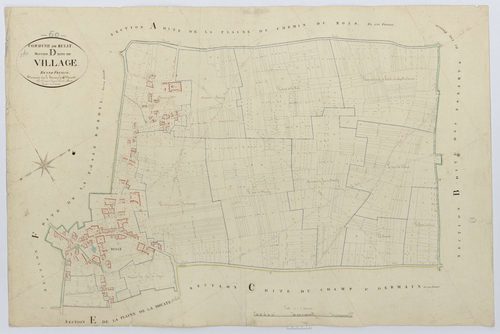 Rully - Cadastre napoléonien, section D, feuille unique