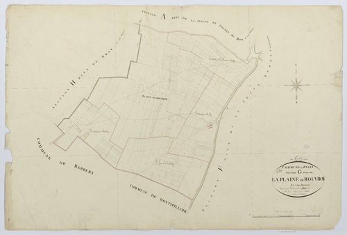 Rully - Cadastre napoléonien, section G, feuille unique
