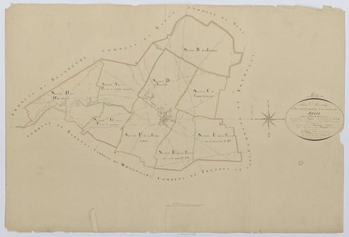 Rully - Cadastre napoléonien, tableau d'assemblage