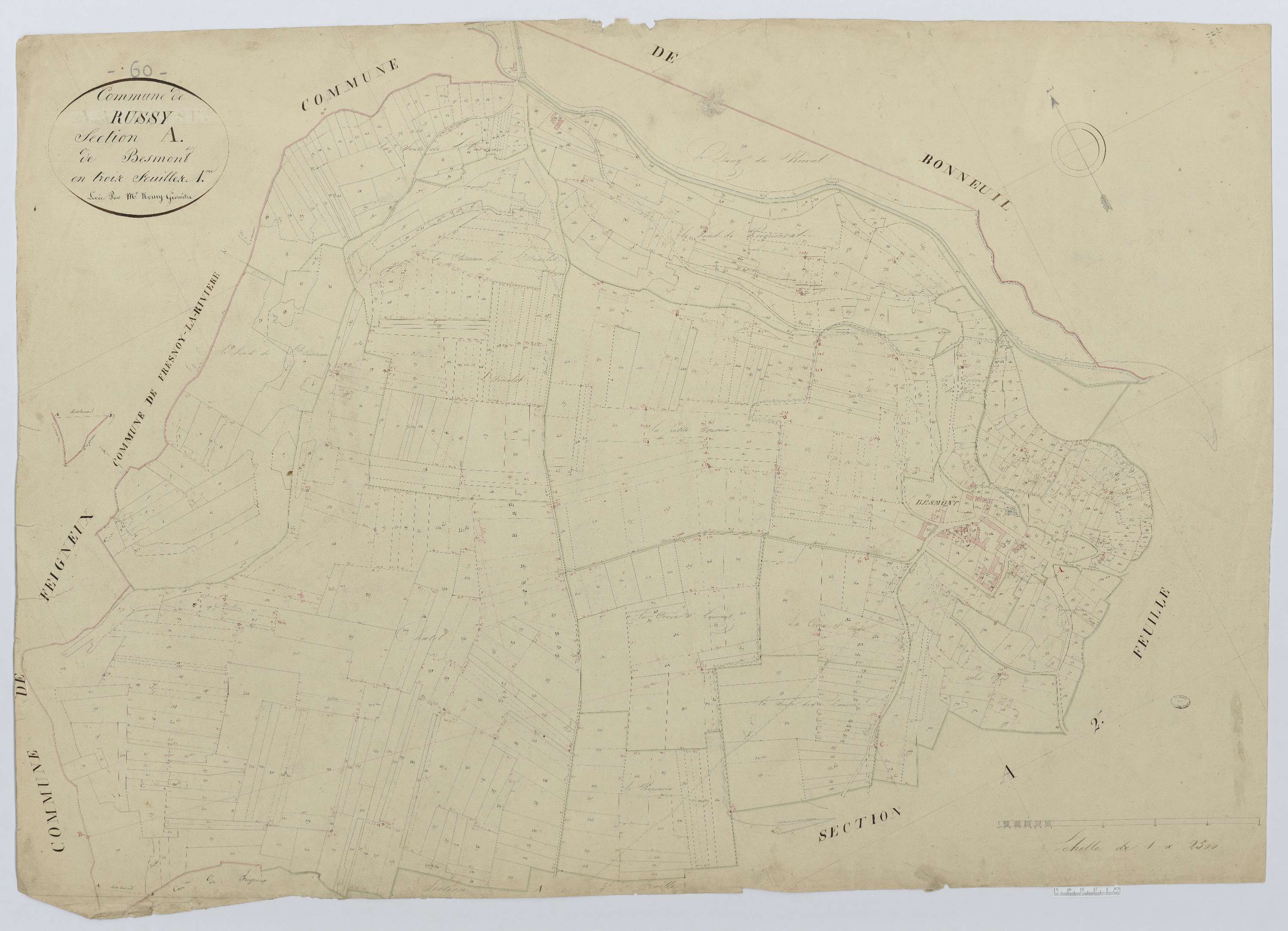 Russy-Bémont - Cadastre napoléonien, section A1