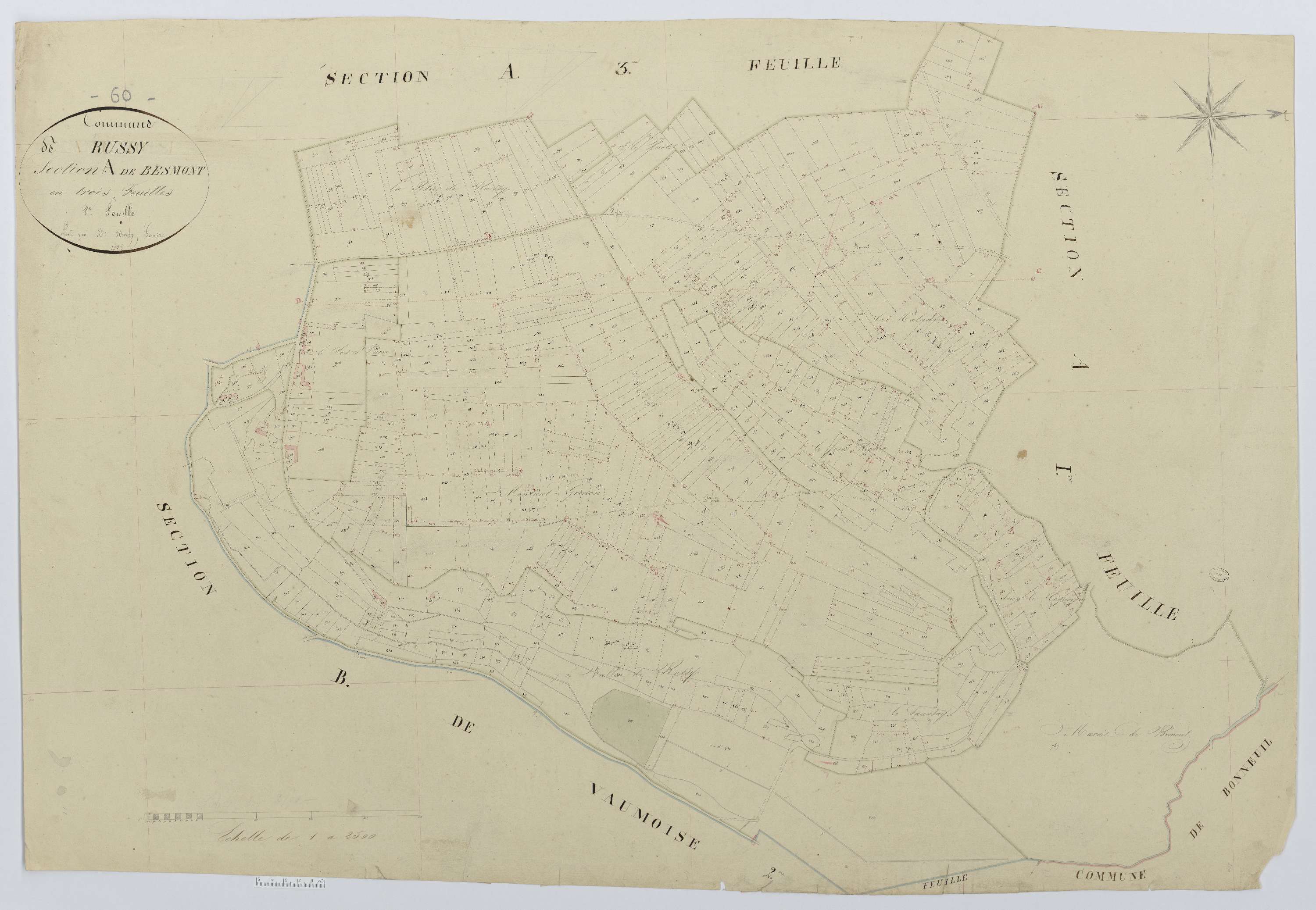 Russy-Bémont - Cadastre napoléonien, section A2