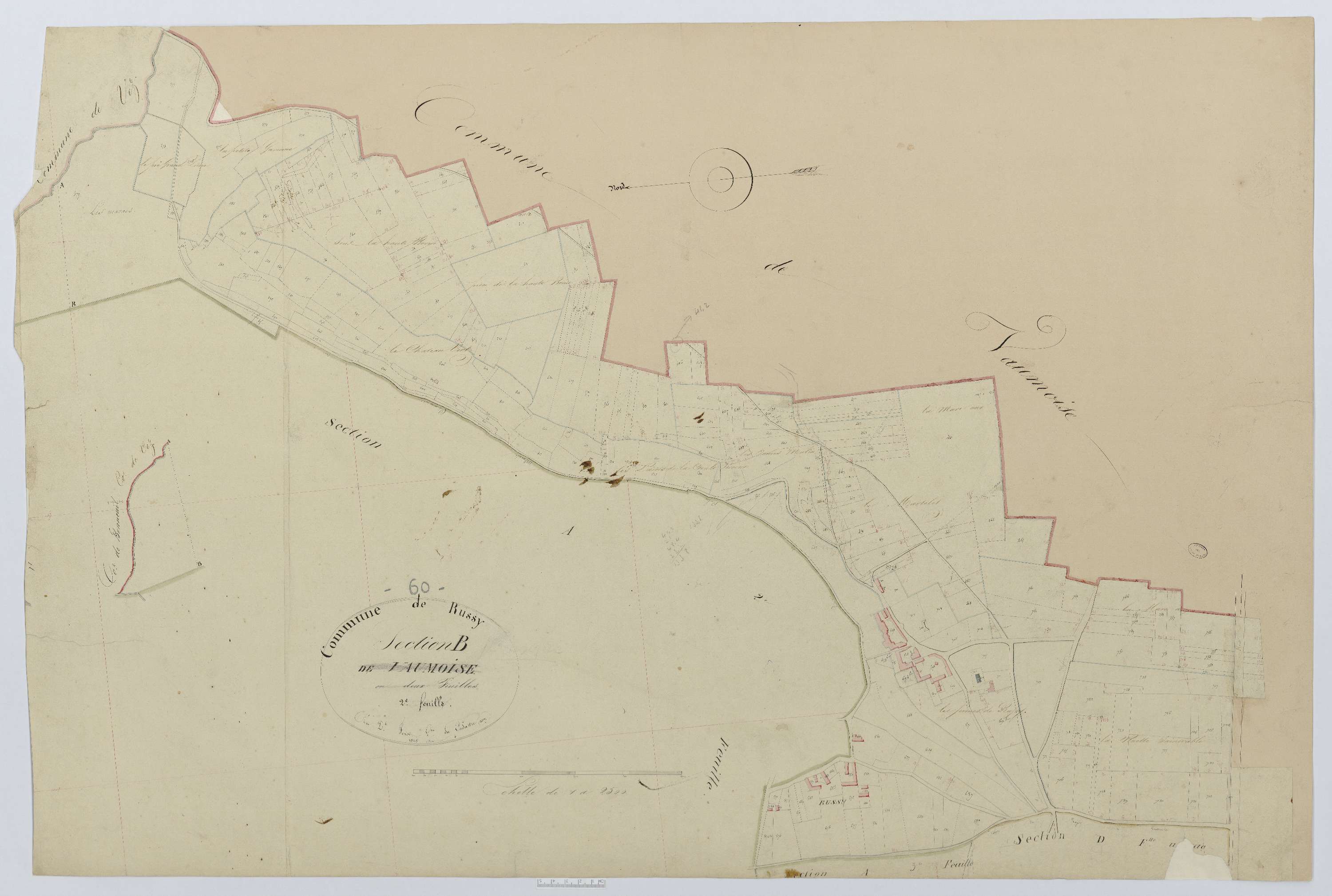 Russy-Bémont - Cadastre napoléonien, section B2