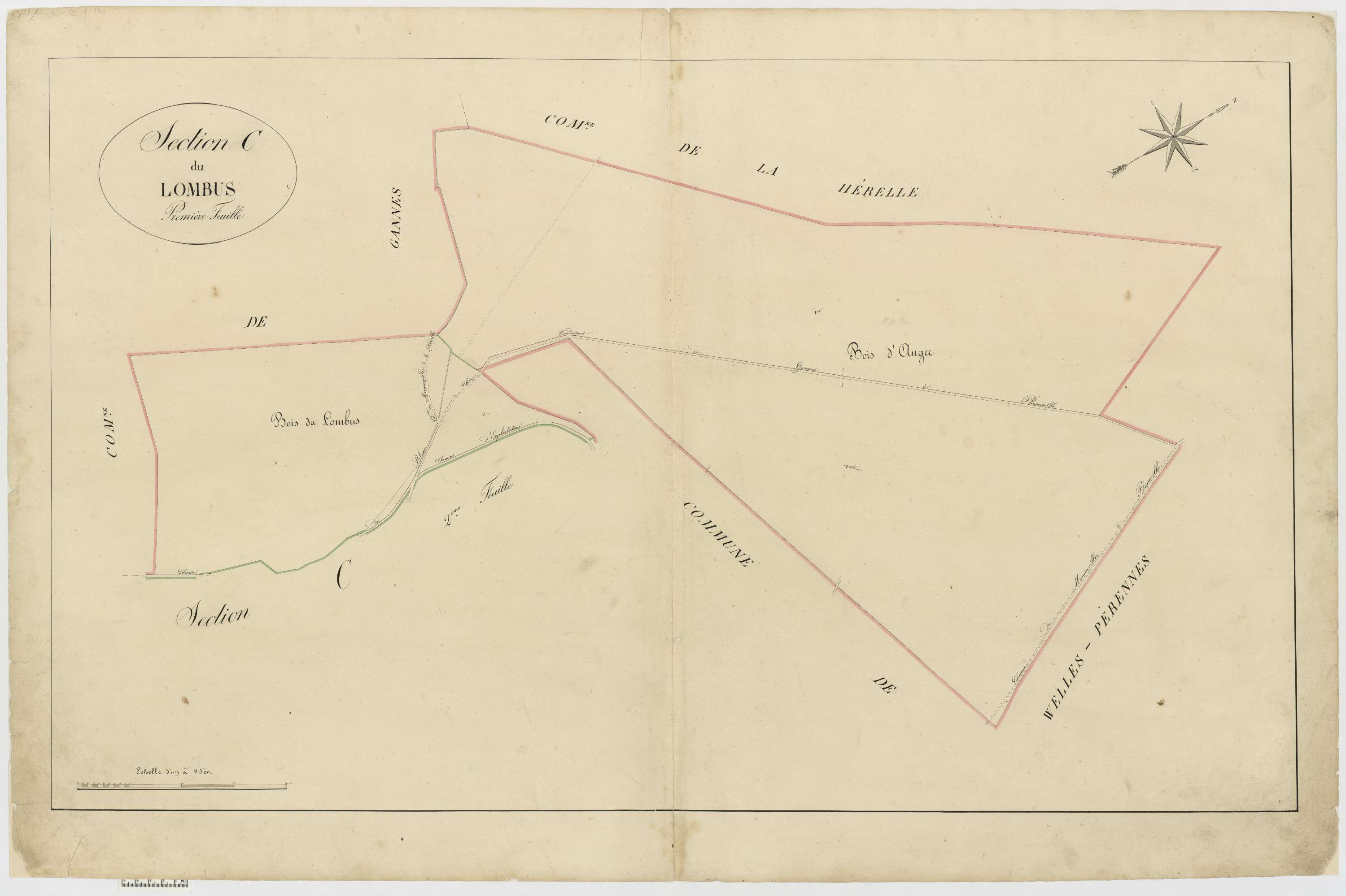Sains-Morainvillers - Cadastre napoléonien, section C1