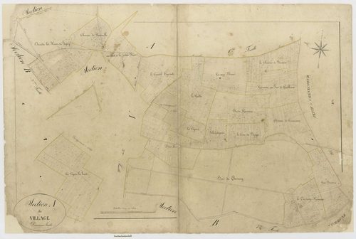 Sains-Morainvillers - Cadastre napoléonien, section A2
