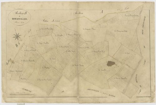 Sains-Morainvillers - Cadastre napoléonien, section B1