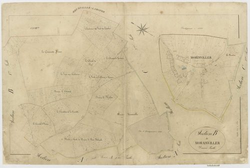 Sains-Morainvillers - Cadastre napoléonien, section B2