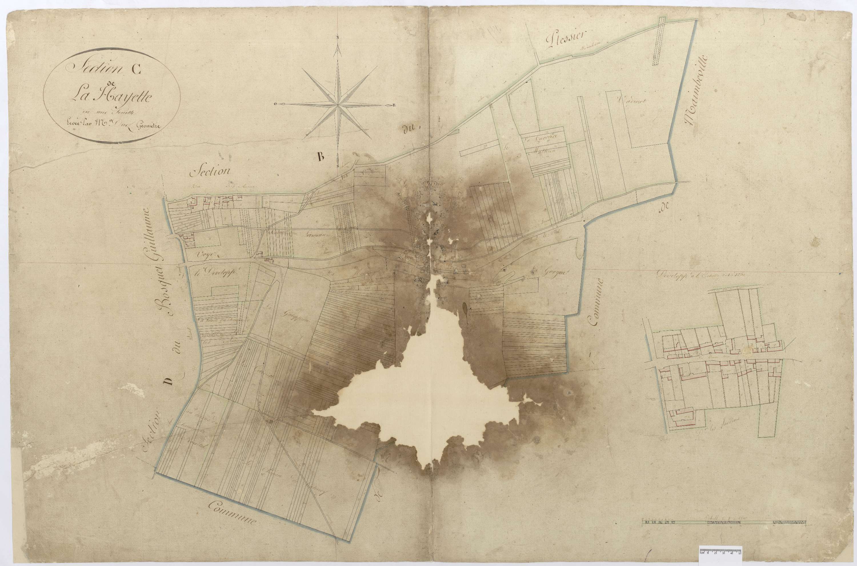 Saint-Aubin-sous-Erquery - Cadastre napoléonien, section C