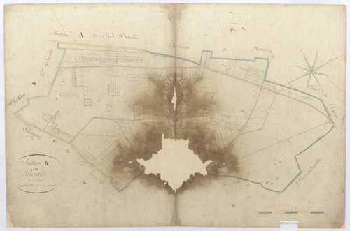 Saint-Aubin-sous-Erquery - Cadastre napoléonien, section B1