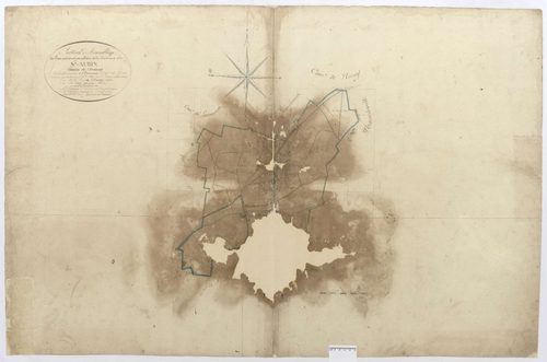 Saint-Aubin-sous-Erquery - Cadastre napoléonien, tableau d'assemblage