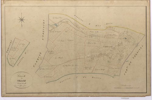 Saint-Deniscourt - Cadastre napoléonien, section B