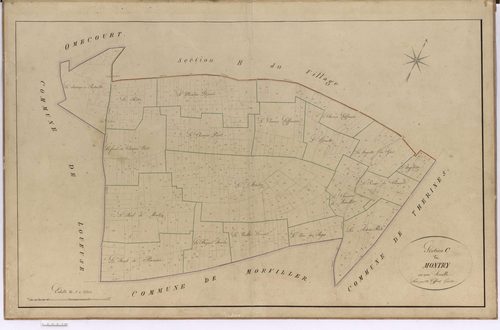 Saint-Deniscourt - Cadastre napoléonien, section C