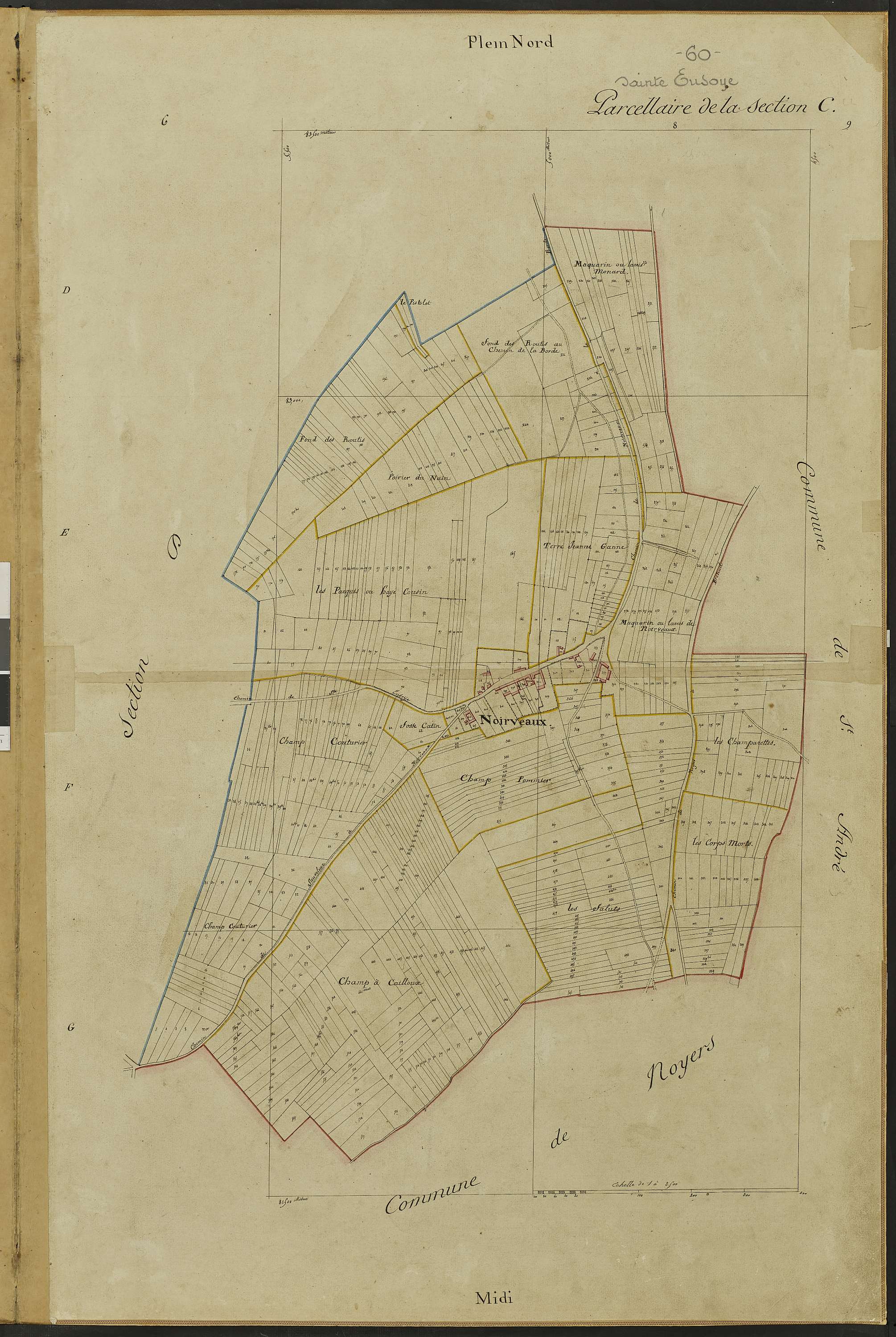 Sainte-Eusoye - Cadastre napoléonien, section C