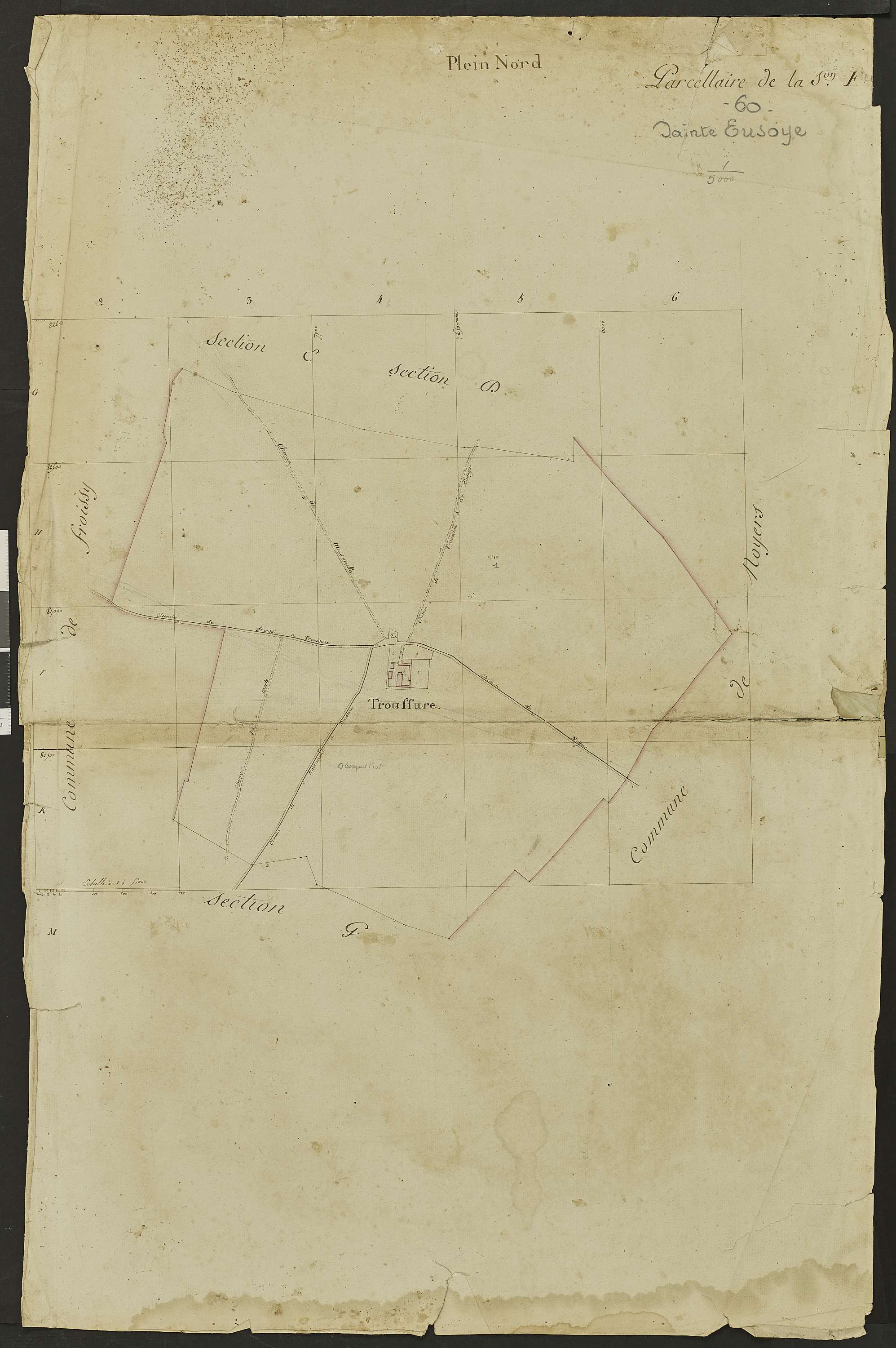 Sainte-Eusoye - Cadastre napoléonien, section F