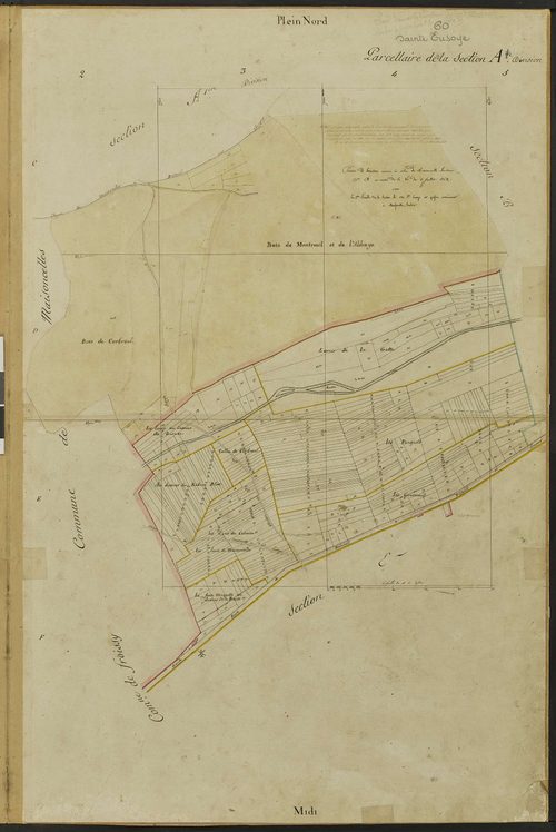 Sainte-Eusoye - Cadastre napoléonien, section A