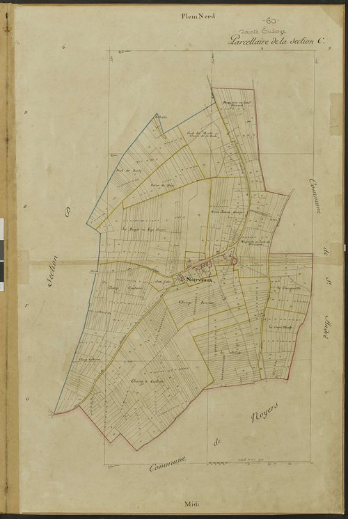 Sainte-Eusoye - Cadastre napoléonien, section C