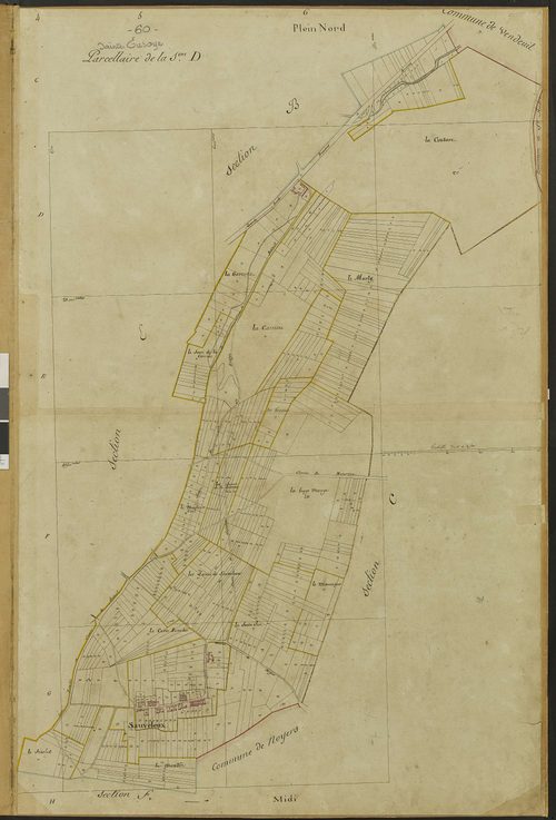 Sainte-Eusoye - Cadastre napoléonien, section D