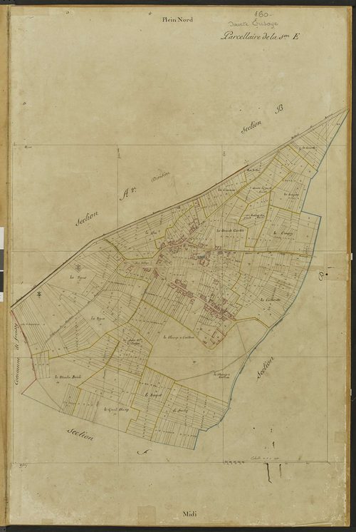 Sainte-Eusoye - Cadastre napoléonien, section E