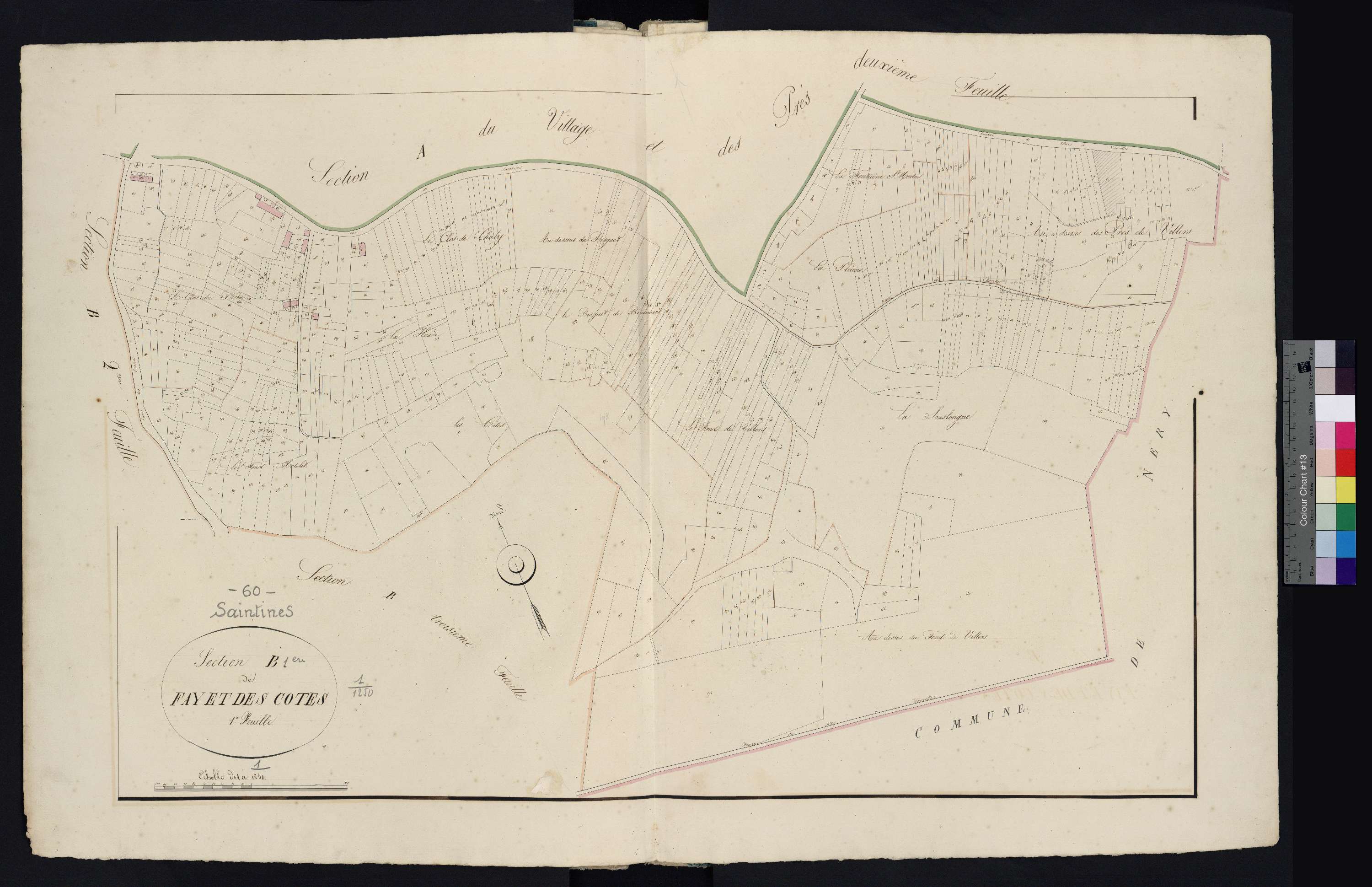 Saintines - Cadastre napoléonien, section B1