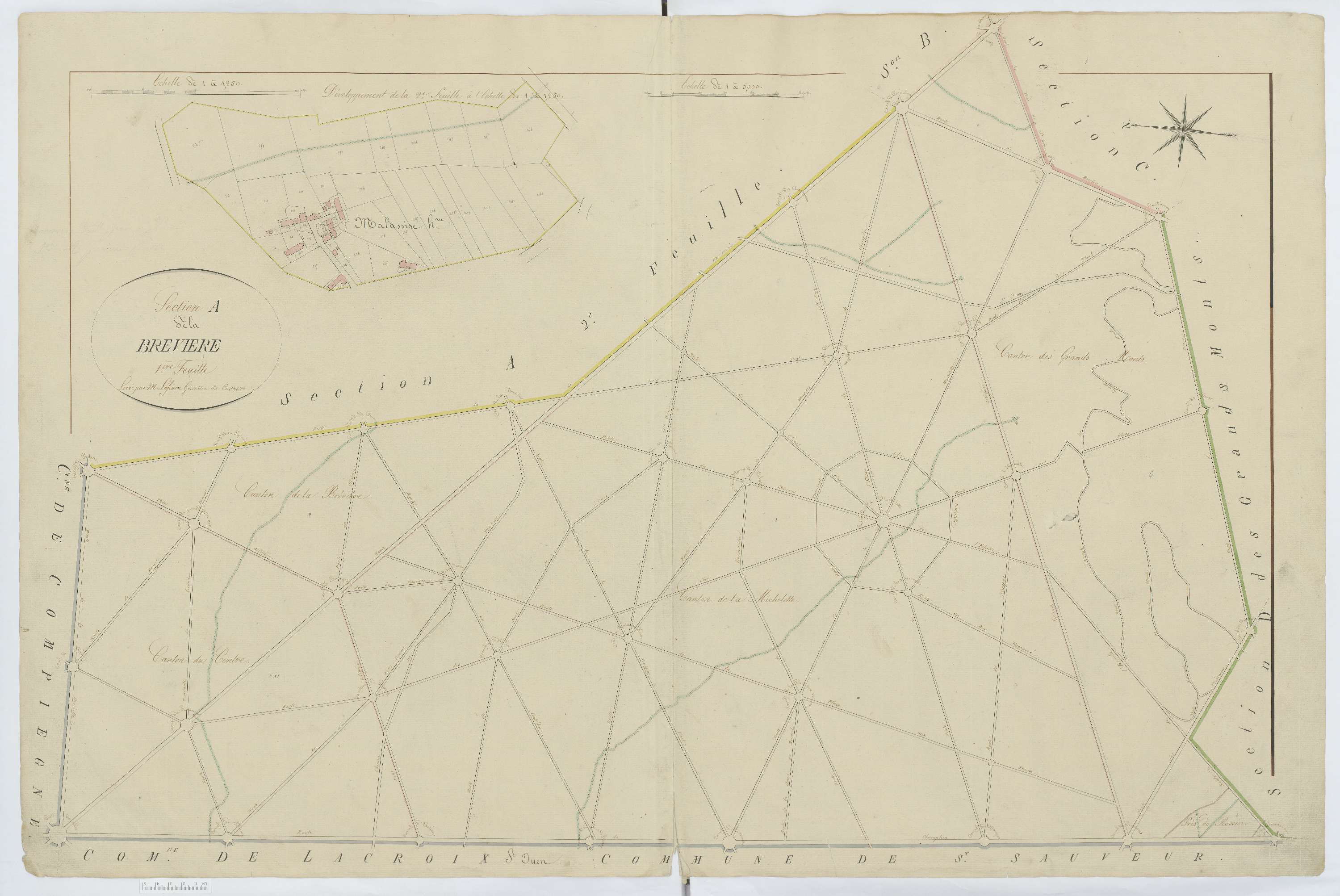 Saint-Jean-aux-Bois - Cadastre napoléonien, section A1