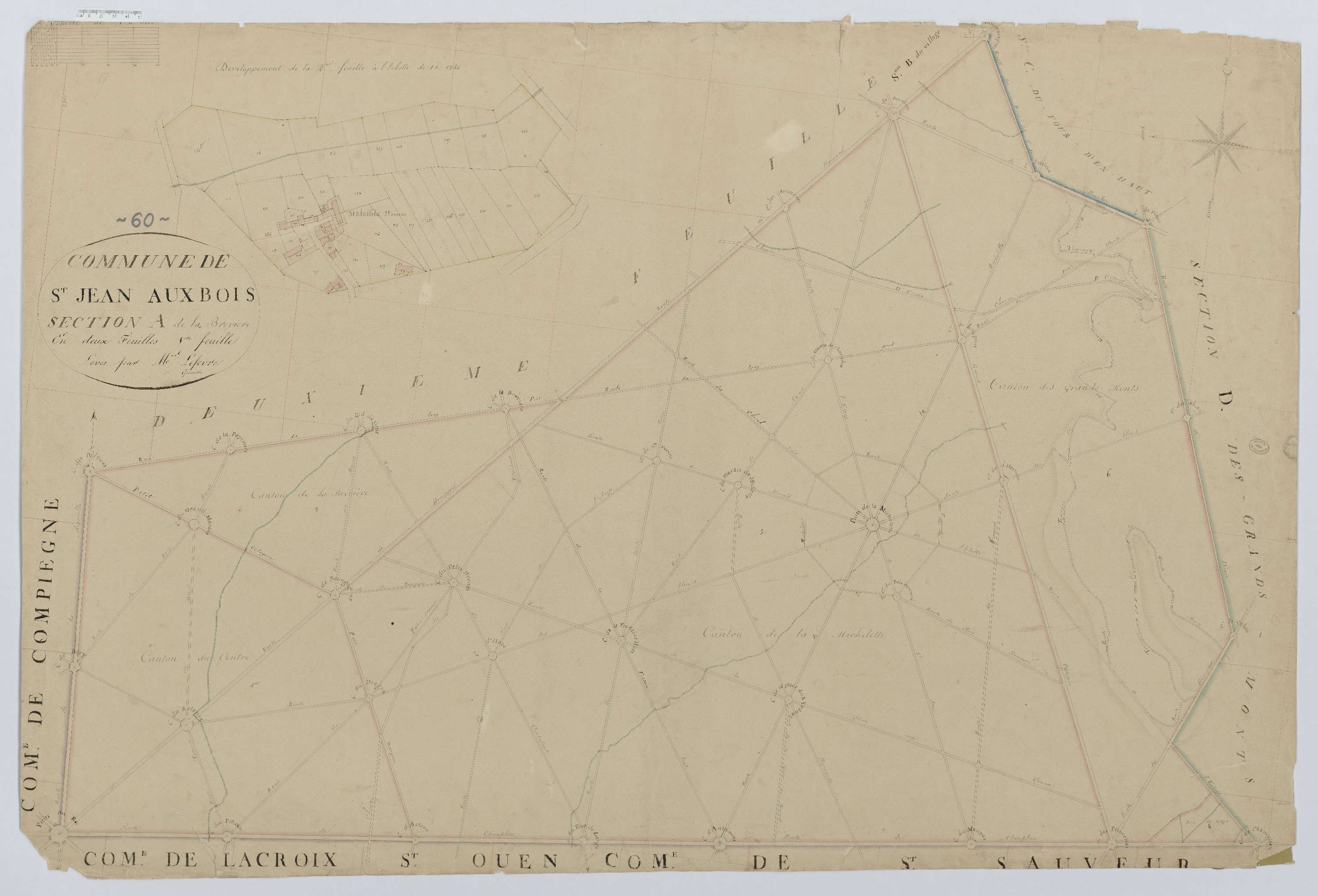 Saint-Jean-aux-Bois - Cadastre napoléonien, section A1