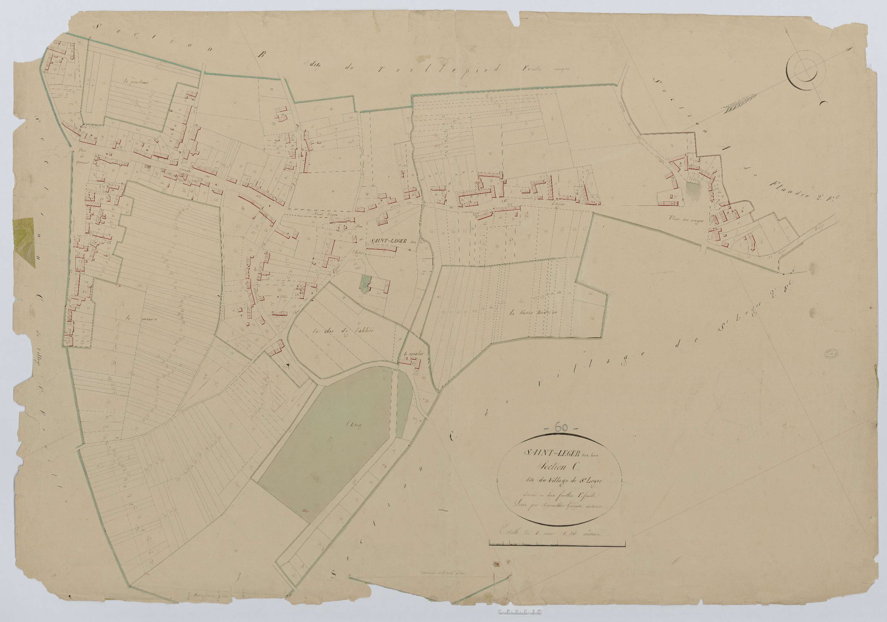 Saint-Léger-aux-Bois - Cadastre napoléonien, section C1