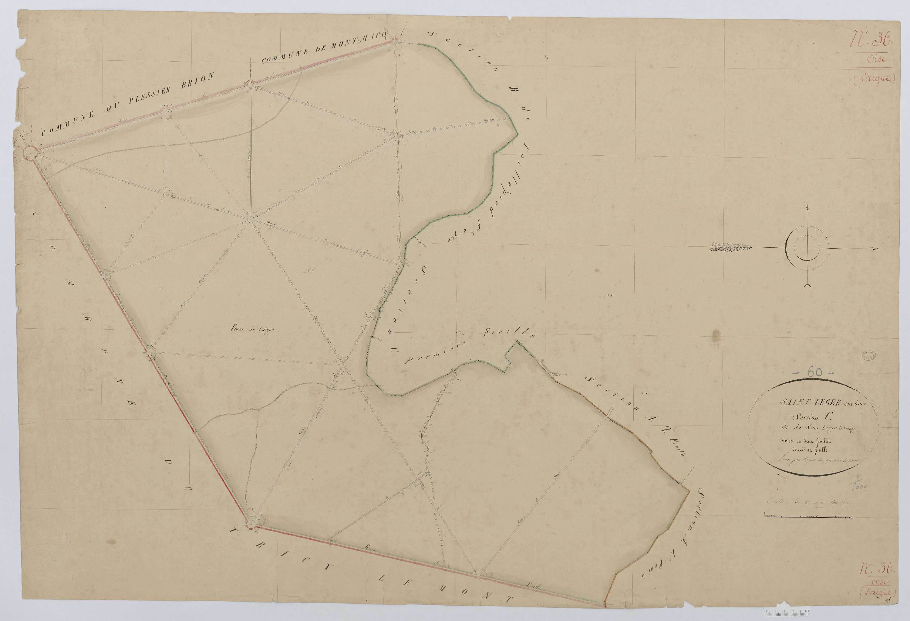 Saint-Léger-aux-Bois - Cadastre napoléonien, section C2