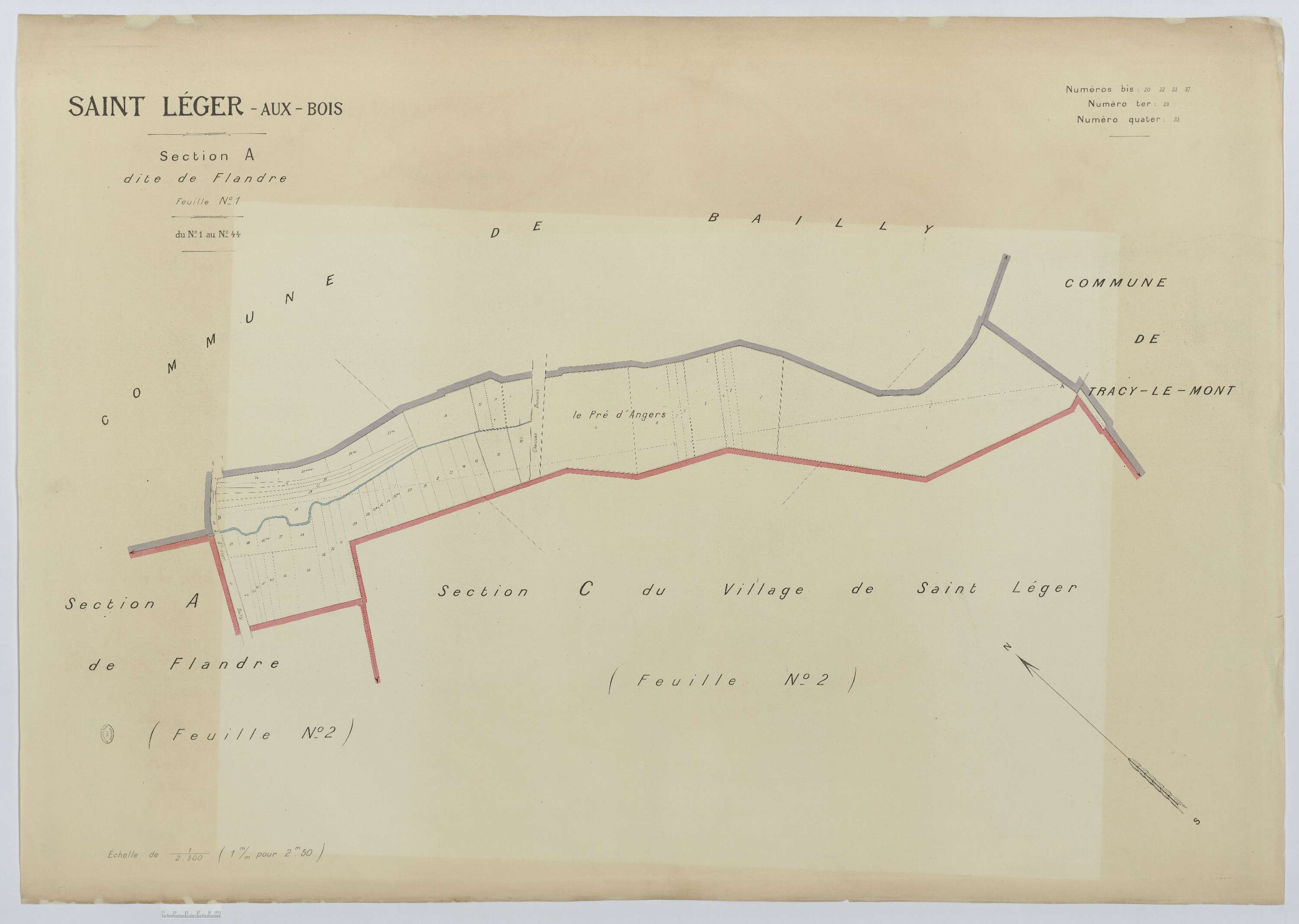 Saint-Léger-aux-Bois - Cadastre napoléonien (copie), section A1