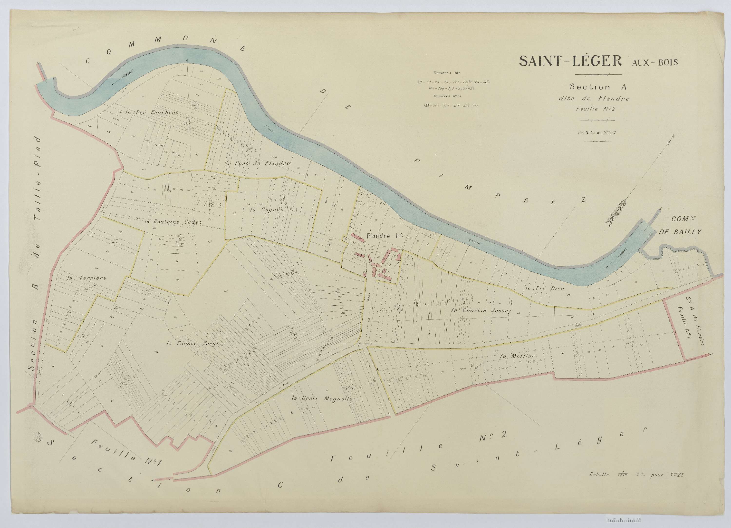 Saint-Léger-aux-Bois - Cadastre napoléonien (copie), section A2