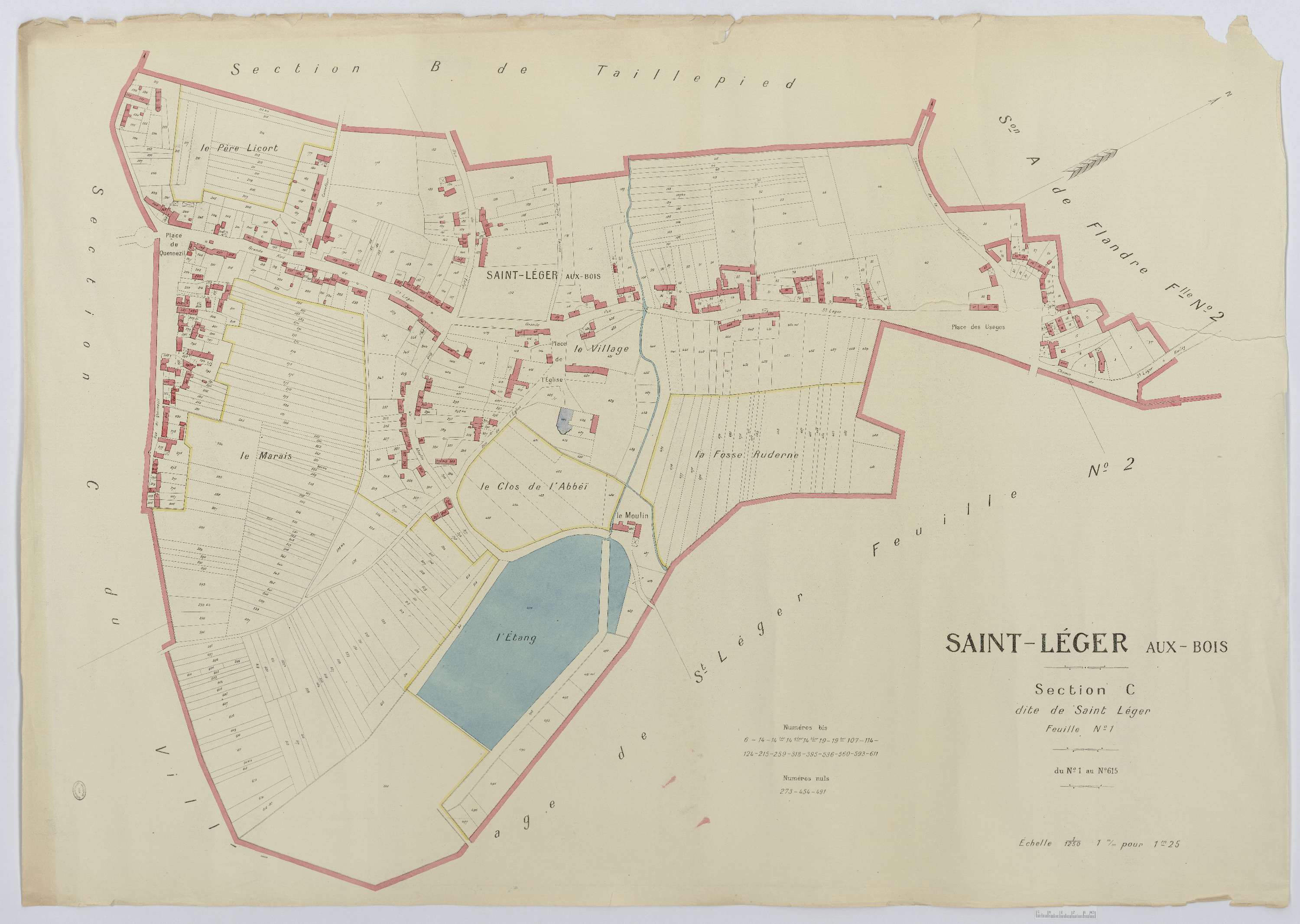 Saint-Léger-aux-Bois - Cadastre napoléonien (copie), section C1