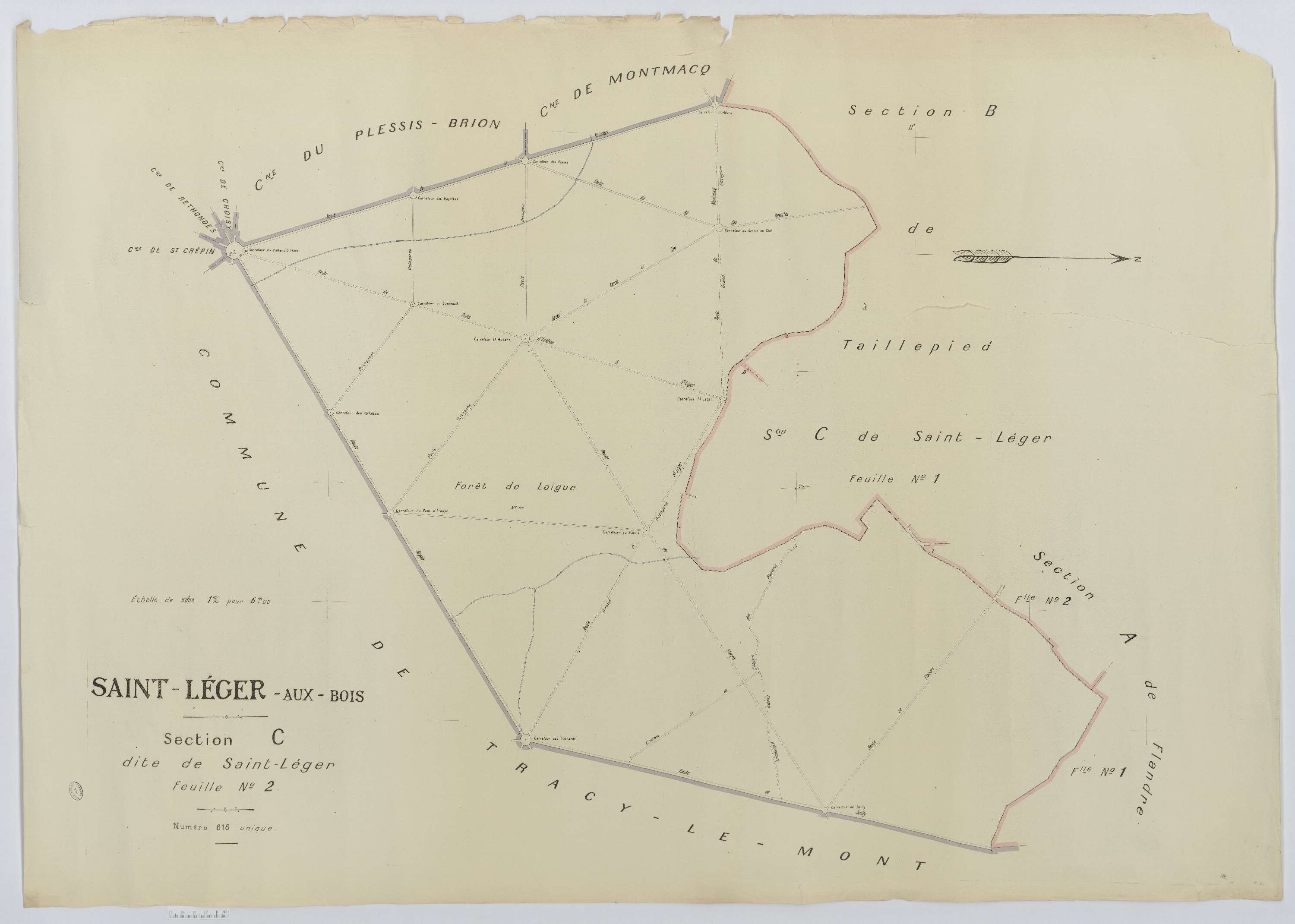 Saint-Léger-aux-Bois - Cadastre napoléonien (copie), section C2