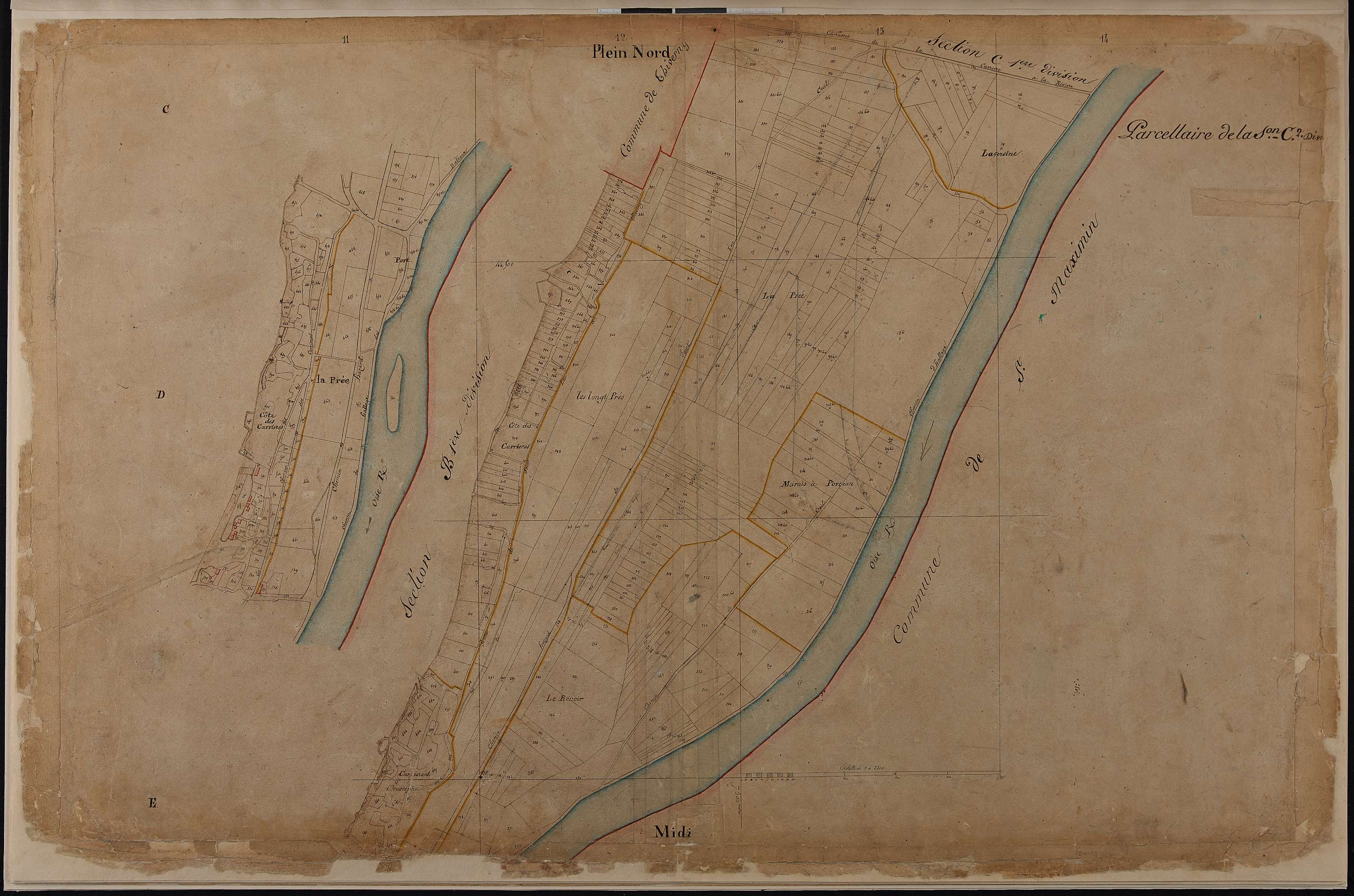 Saint-Leu-d'Esserent - Cadastre napoléonien, section C2