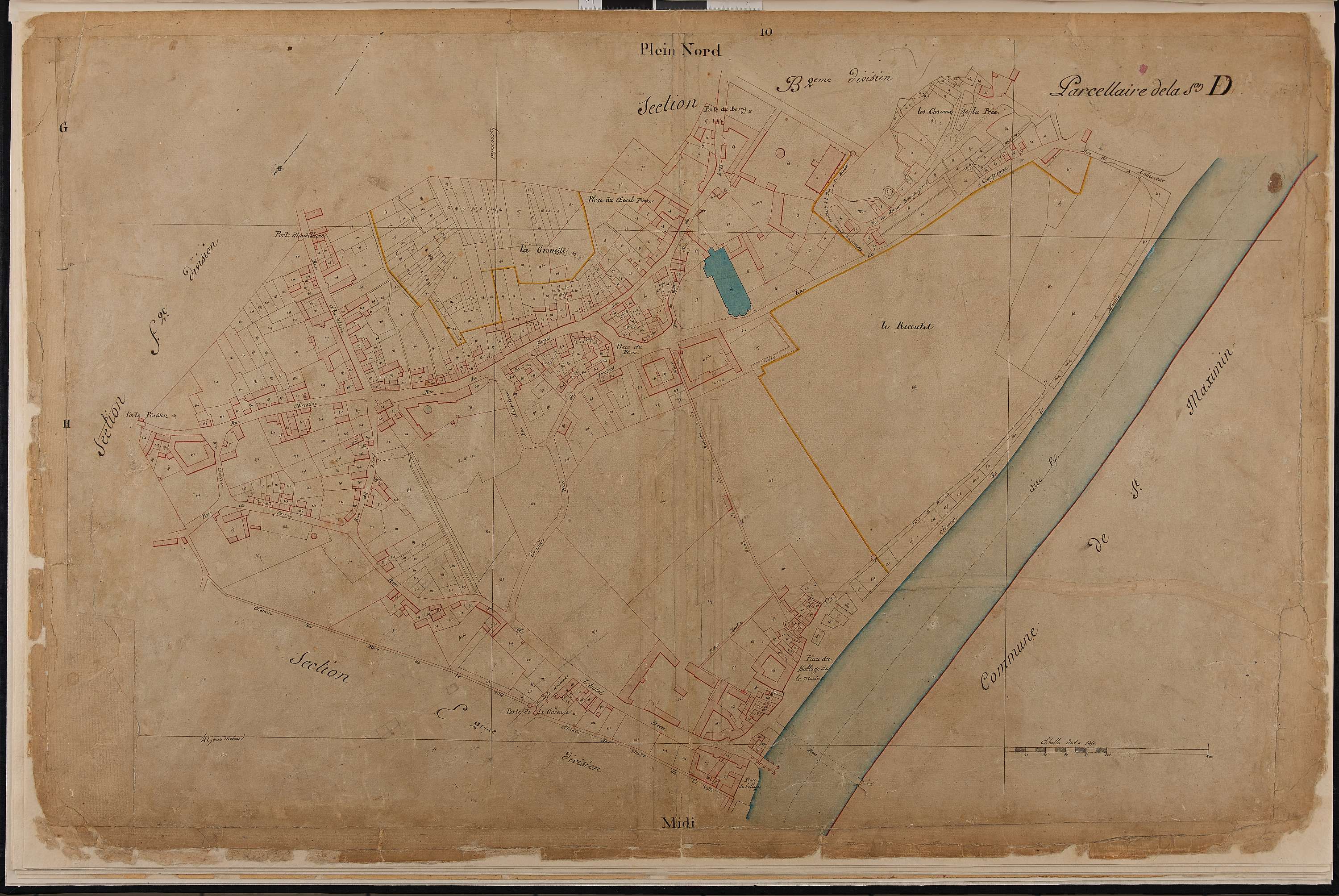 Saint-Leu-d'Esserent - Cadastre napoléonien, section D