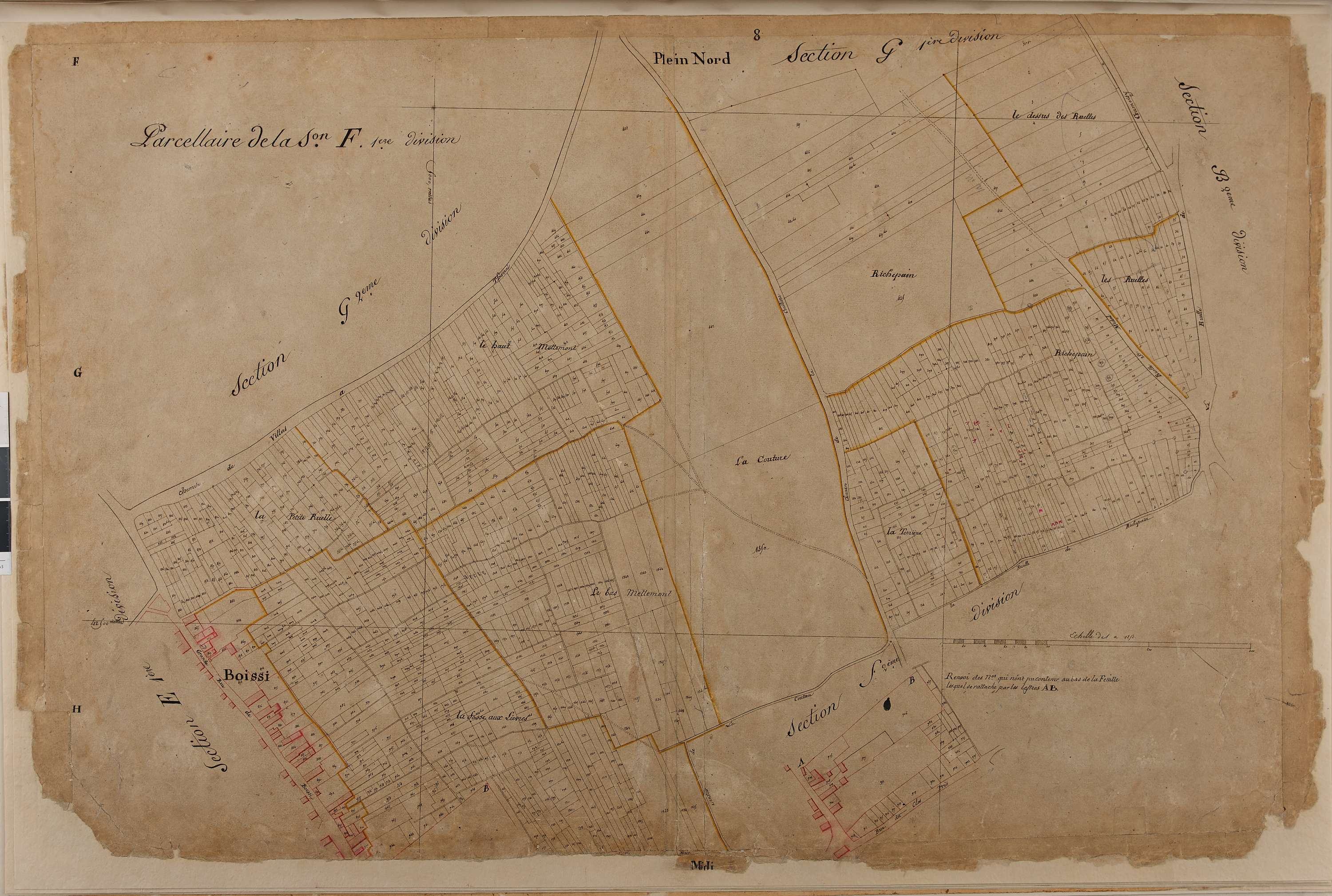 Saint-Leu-d'Esserent - Cadastre napoléonien, section F1
