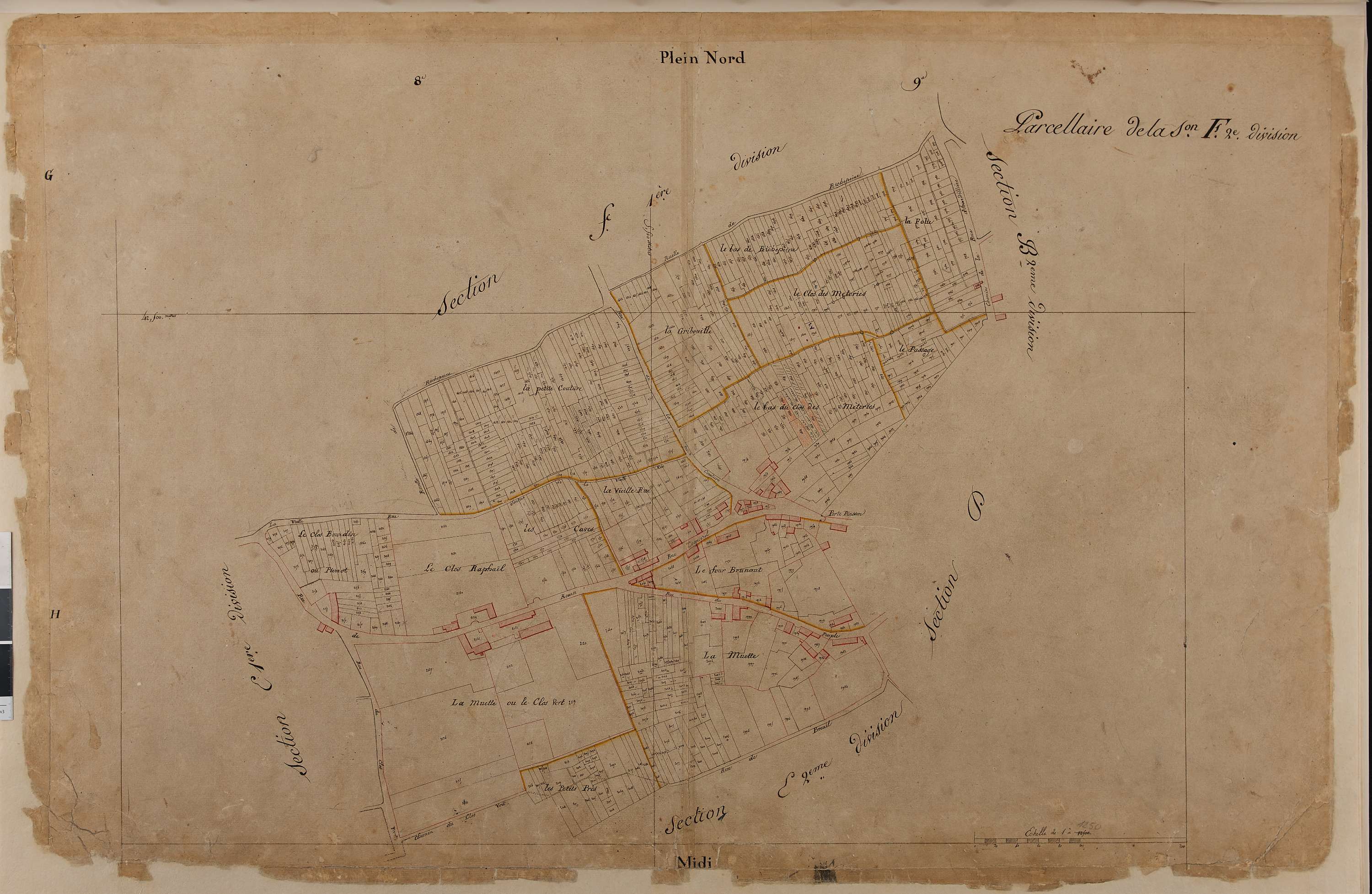 Saint-Leu-d'Esserent - Cadastre napoléonien, section F2