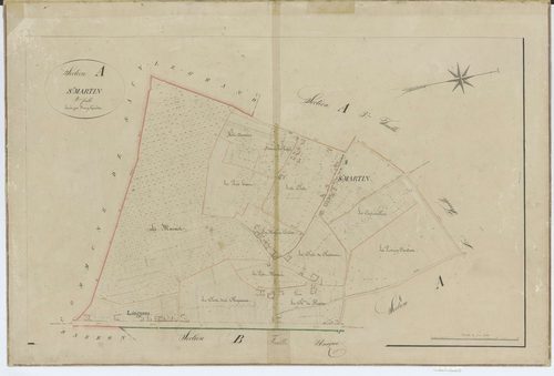 Saint-Martin-Longueau - Cadastre napoléonien, section A2