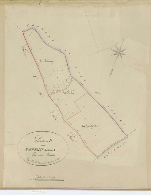 Saint-Paul - Cadastre napoléonien, section B