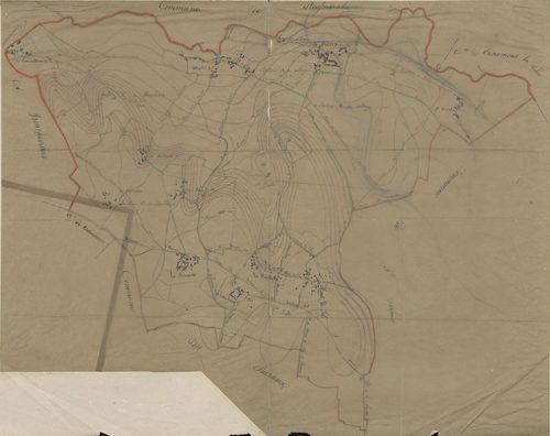 Saint-Pierre-es-Champs - Cadastre napoléonien, copie calque du tableau d'assemblage
