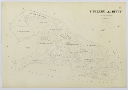 Saint-Pierre-lès-Bitry - Cadastre napoléonien (copie), section A2