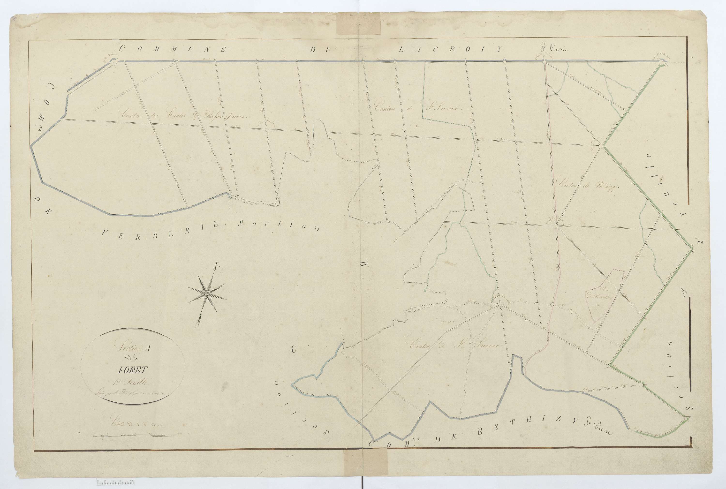 Saint-Sauveur - Cadastre napoléonien, section A1