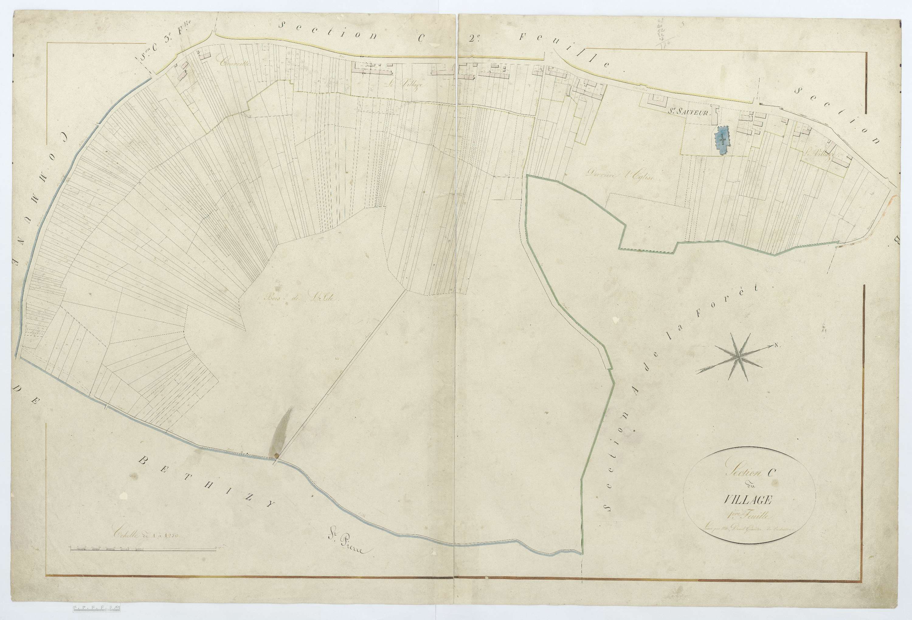 Saint-Sauveur - Cadastre napoléonien, section C1