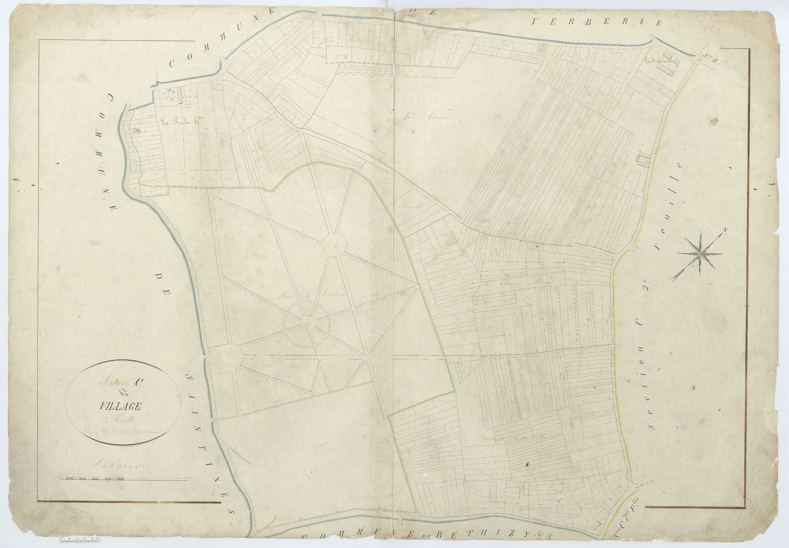 Saint-Sauveur - Cadastre napoléonien, section C3
