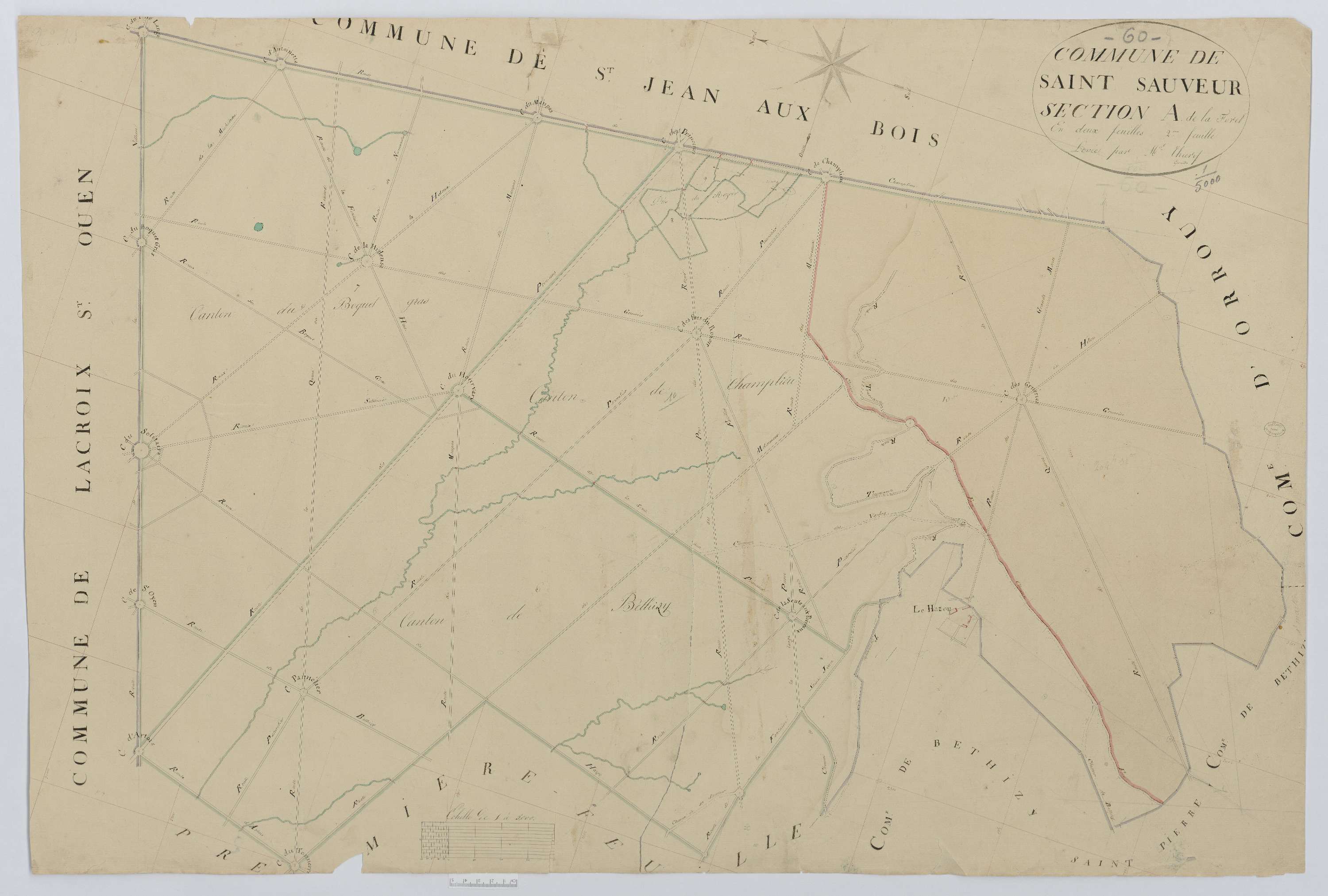 Saint-Sauveur - Cadastre napoléonien, section A2