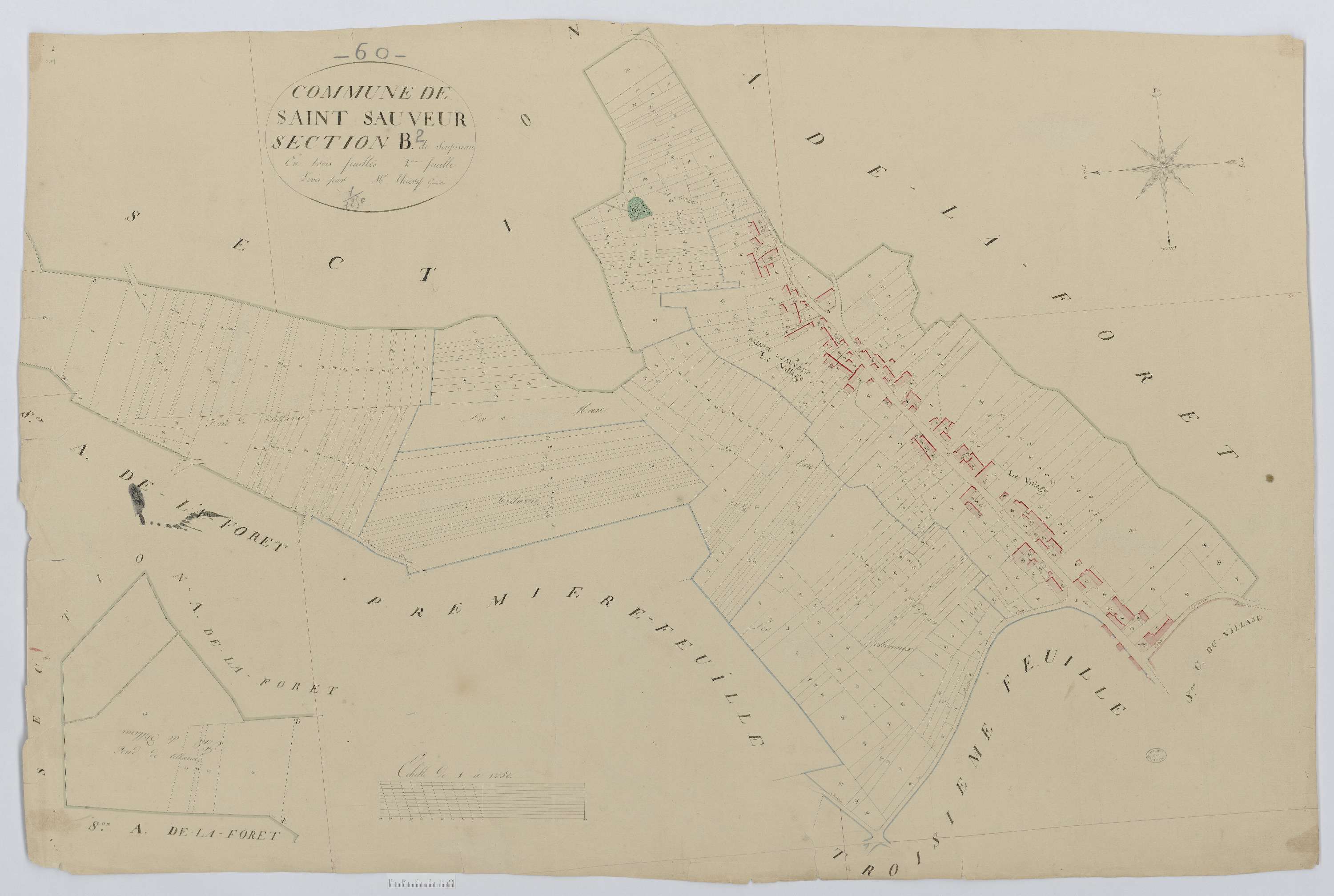 Saint-Sauveur - Cadastre napoléonien, section B2