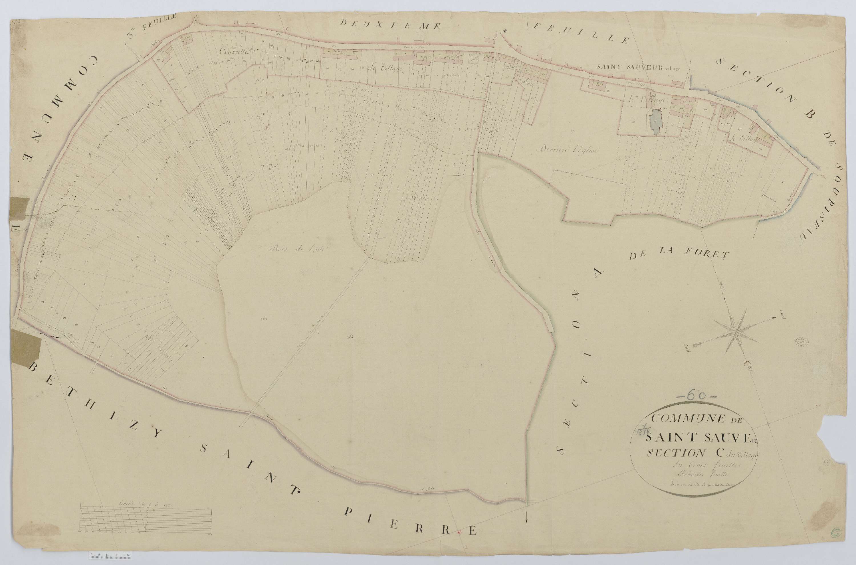 Saint-Sauveur - Cadastre napoléonien, section C1