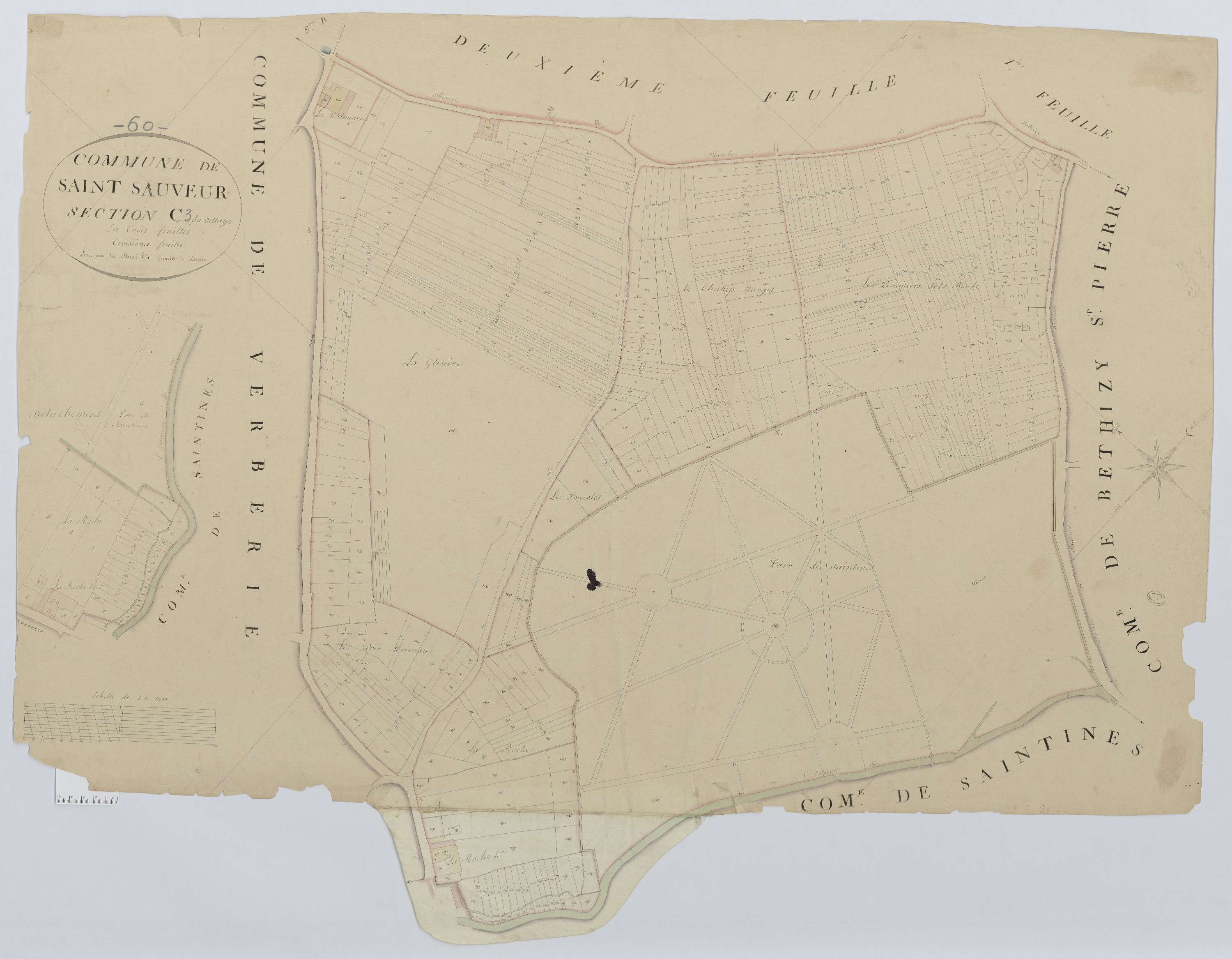 Saint-Sauveur - Cadastre napoléonien, section C3