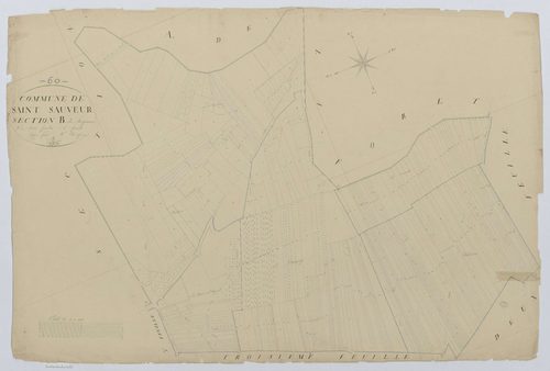 Saint-Sauveur - Cadastre napoléonien, section B1