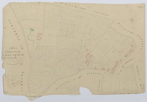 Saint-Sauveur - Cadastre napoléonien, section B3