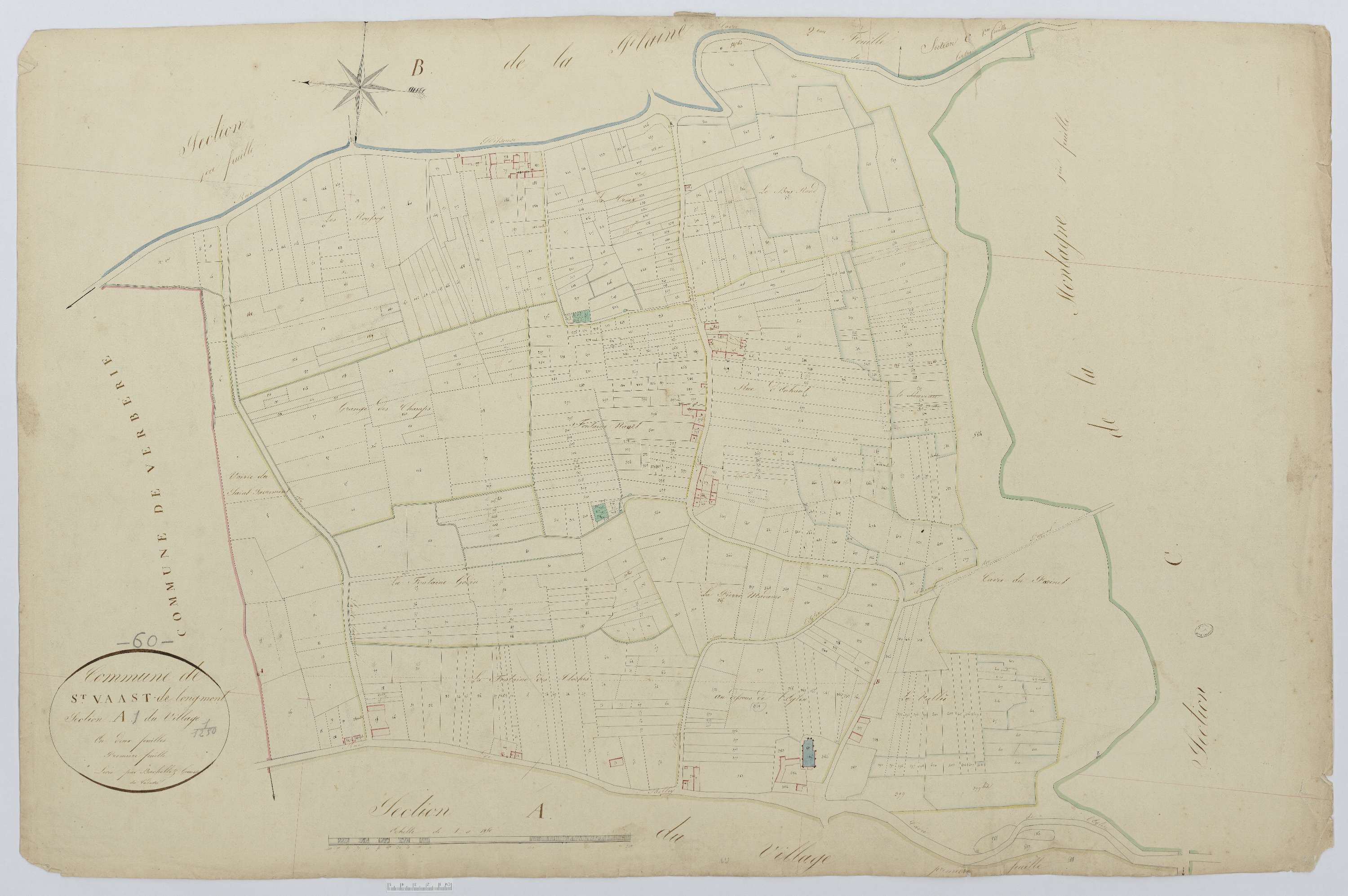 Saint-Vaast-de-Longmont - Cadastre napoléonien, section A1