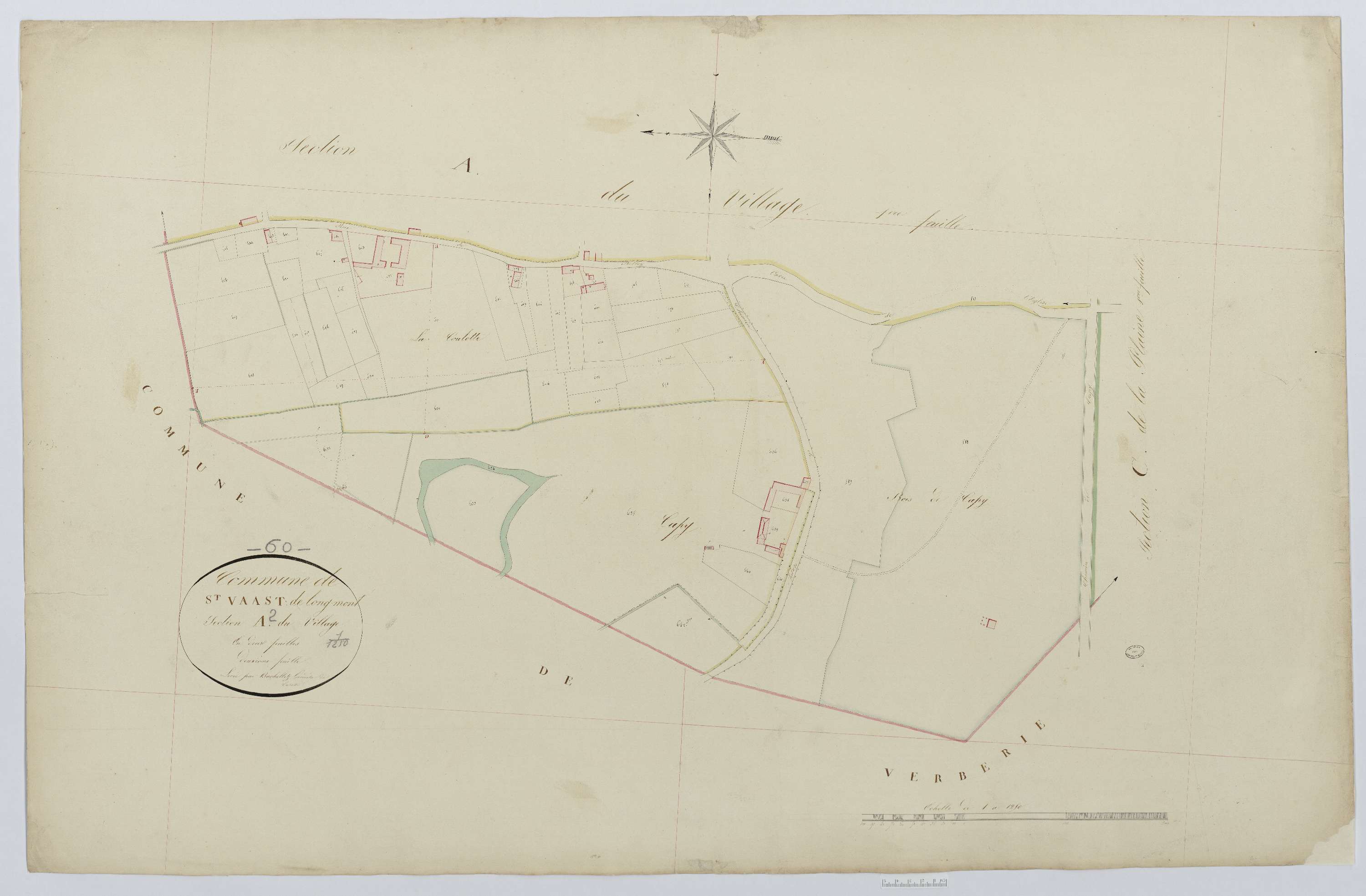 Saint-Vaast-de-Longmont - Cadastre napoléonien, section A2