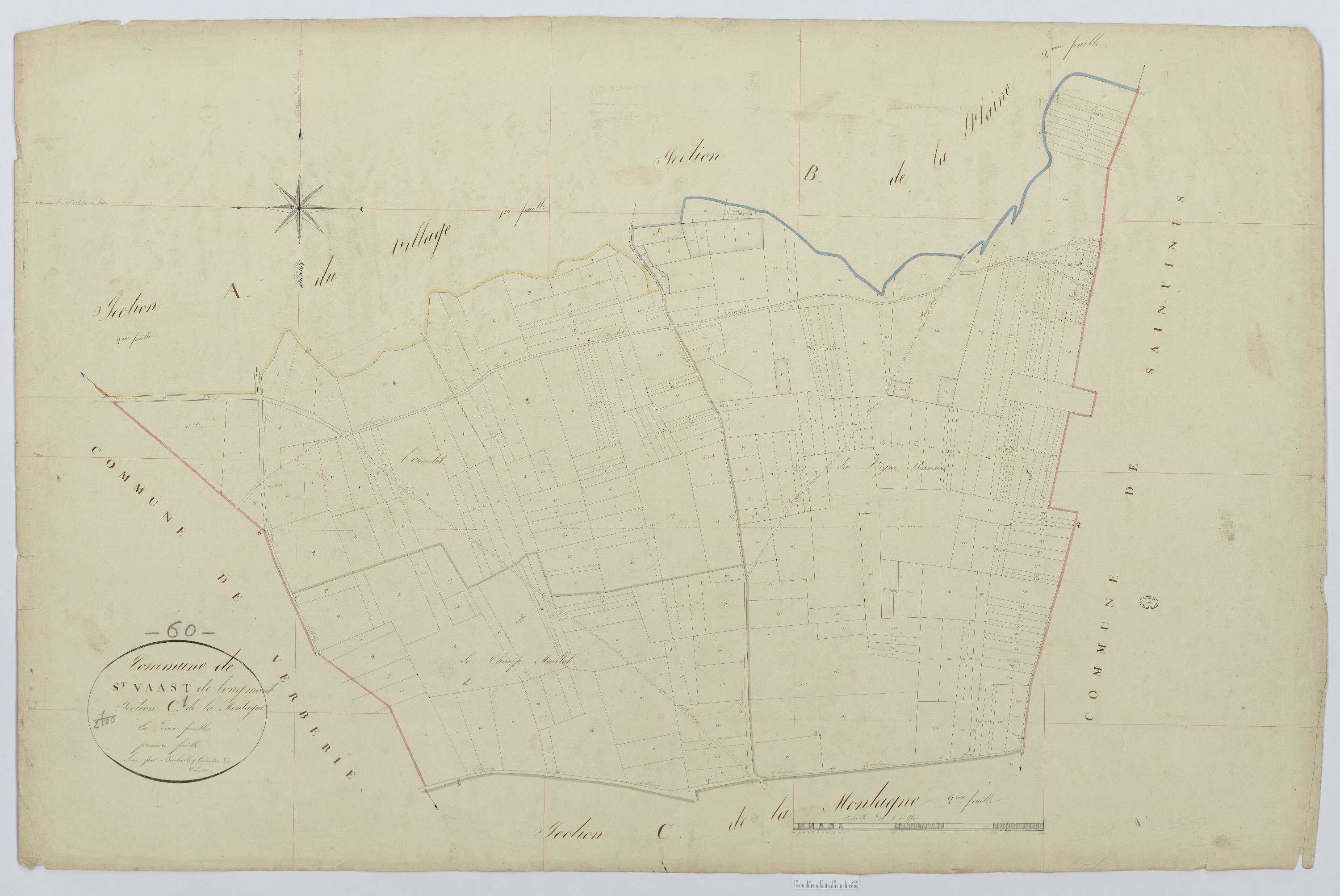 Saint-Vaast-de-Longmont - Cadastre napoléonien, section C1